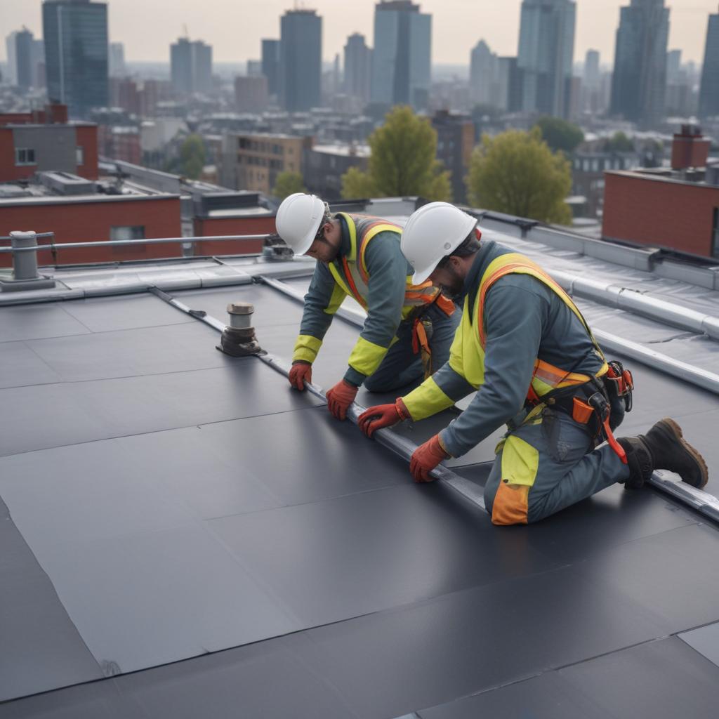 Монтаж плоской кровли: методы, материалы и требования